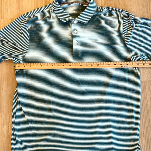 Puma Men's Striped Golf Polo Shirt - Picture 3 of 5
